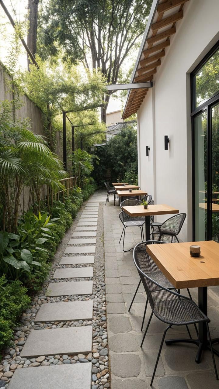 Landscaped walkway
