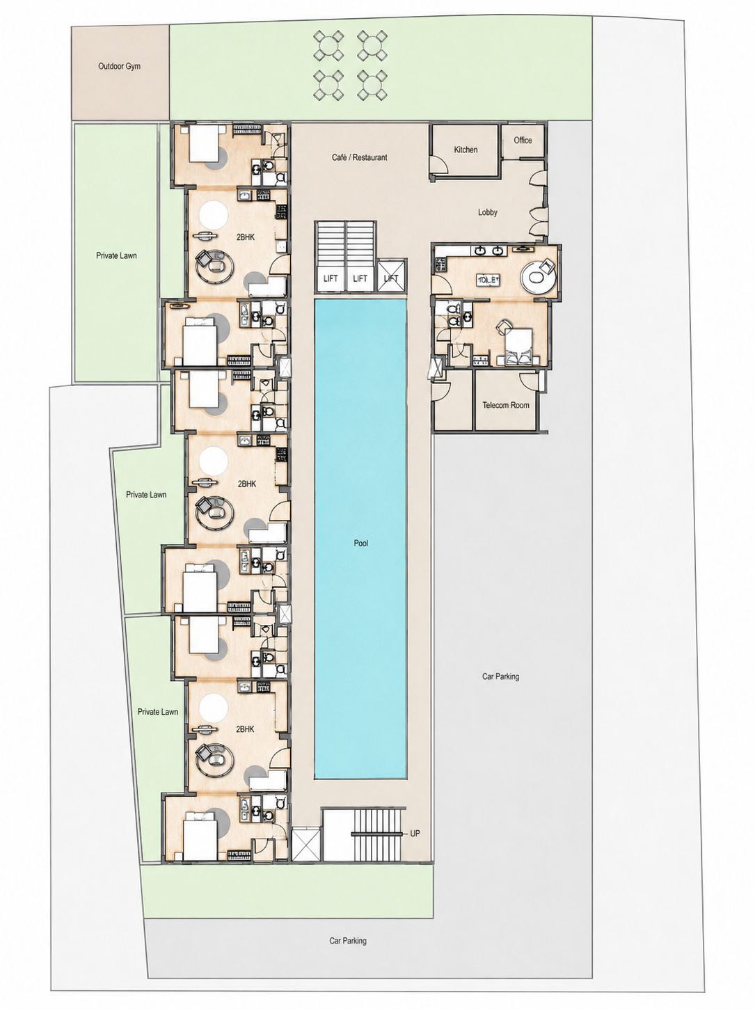 Ground floor plate